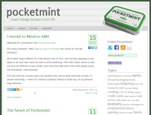 Tablet Screenshot of pocketmint.net